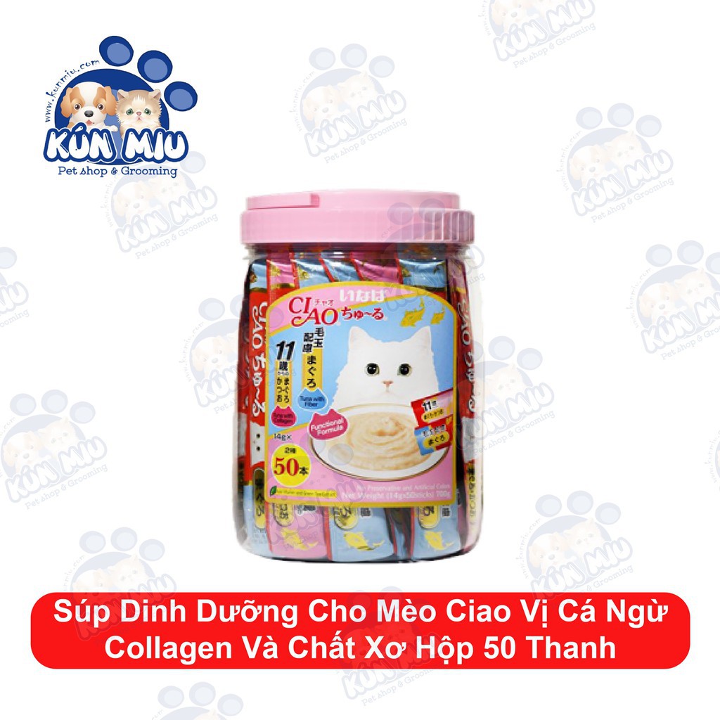 Súp Dinh Dưỡng Cho Mèo Ciao Hộp 50 Thanh