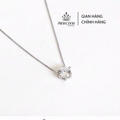 Dây Chuyền Bạc Nữ Nụ Đá Tròn - Minh Canh Jewelry