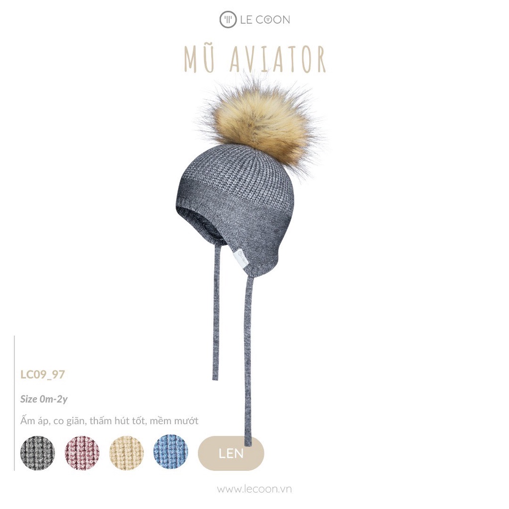 LECOON- Mũ len cho bé 0 tháng đến 2 tuổi Availor LC0997 Lecoon