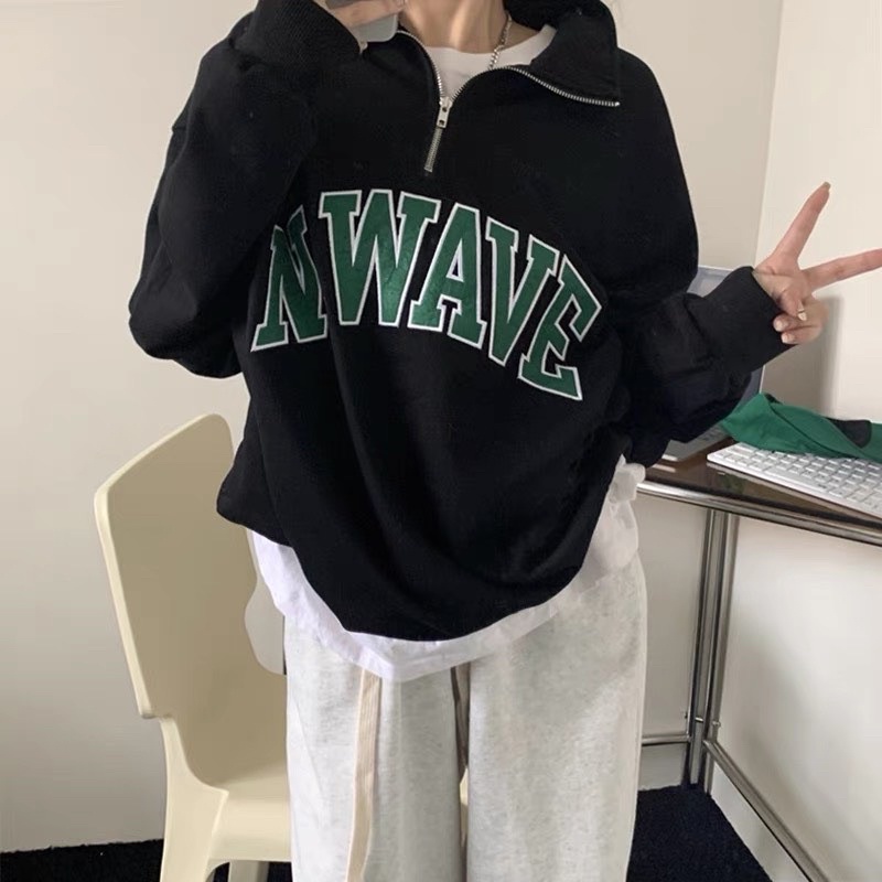 [Mã 12FASHIONSALE giảm 12% đơn 99K] Áo Sweater Nỉ Bông N.WAVE Unisex Nam Nữ (Ảnh thật/ Có Sẵn) | WebRaoVat - webraovat.net.vn