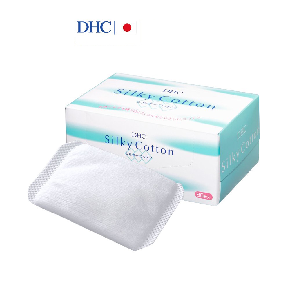 [Mã BMBAU50 giảm 7% đơn 99K] Bông tẩy trang DHC Silky Cotton 80pc