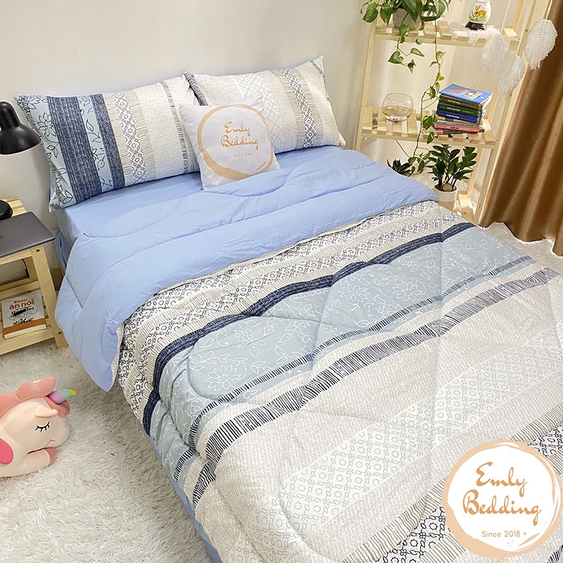 Set Chăn Phao Kèm Ga Gối Hàng Nhập Khẩu Cao Cấp Emly Bedding