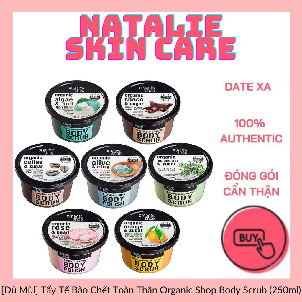 [Đủ Mùi] Tẩy Tế Bào Chết Toàn Thân Organic Shop Sugar Body Scrub 250ml