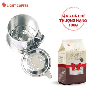 Phin Inox Pha Cà Phê Siêu Tiện Lợi + Tặng 1 Gói Cà Phê 100G Light Coffee