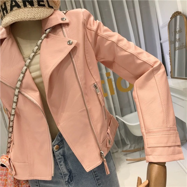 [ XẢ KHO 3 NGÀY ] Áo da nữ Quảng Châu màu hồng bền đẹp không bong tróc, có ảnh và video thật 928 HỒNG | BigBuy360 - bigbuy360.vn