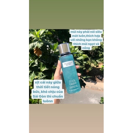 Xịt thơm body Victoria's secret mùi Cool Oasis
