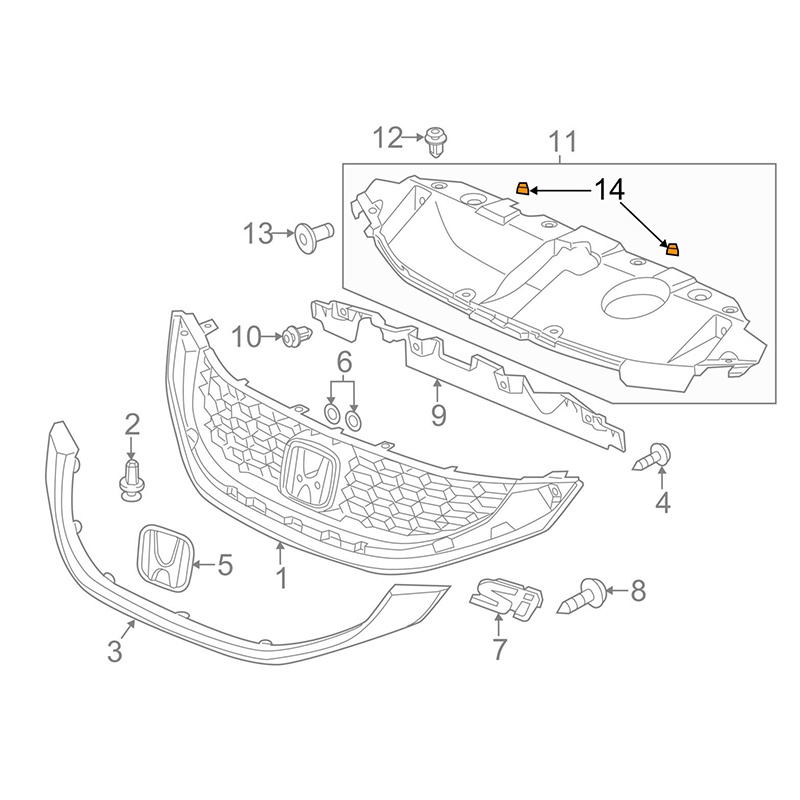 Set 2 vòng đệm cao su cho động cơ xe HONDA CIVIC 06-15 CITY 2009-2014 ACCORD CRV 2007-2011 RL RLX TL RX RX