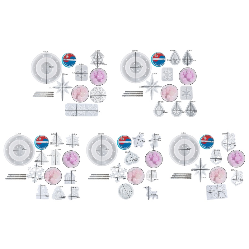 Khuôn Silicone Làm Mặt Dây Chuyền Hình Chuông Gió DIY