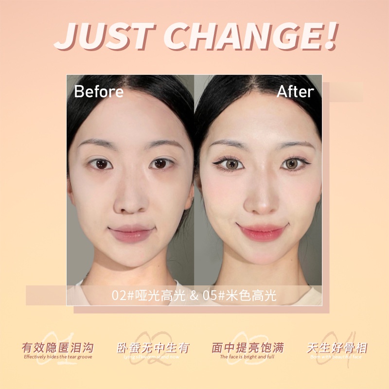 Phấn Bắt Sáng Tạo Khối Ba Chiều Hiệu Ứng Lì leemember / leemember
