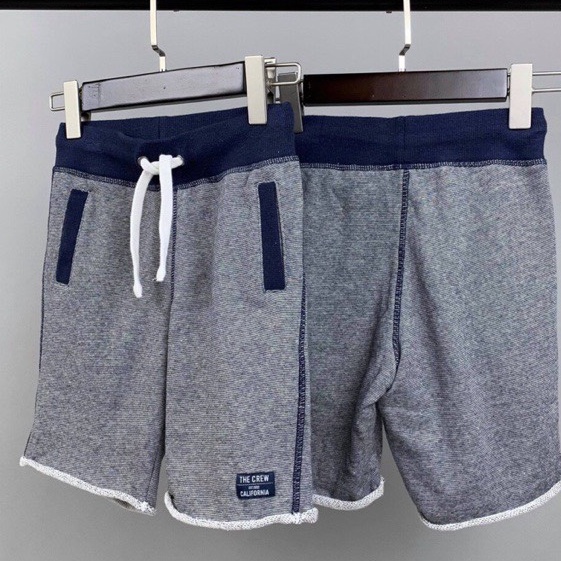 VNXK-QUẦN SHORT THUN DA CÁ HM MÀU XANH DƯƠNG CHO BÉ TRAI -MÃ QBT02
