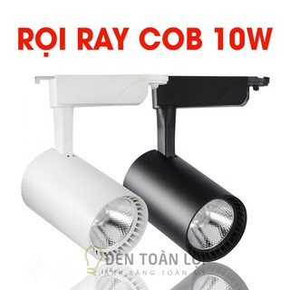 Đèn rọi ray 10W COB ánh sáng trắng/ vàng nhỏ xinh trang trí shop thời trang, chiếu điểm