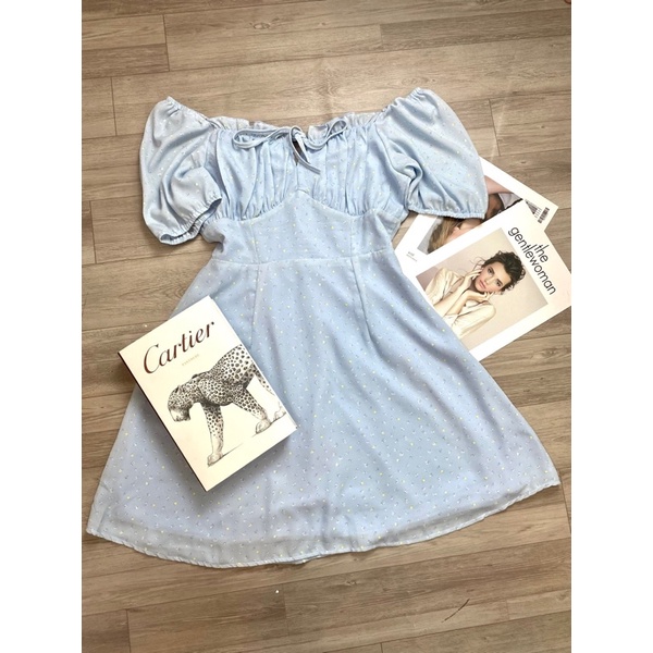 BIGSIZE Đầm hoa ngực nhún Anna Dress