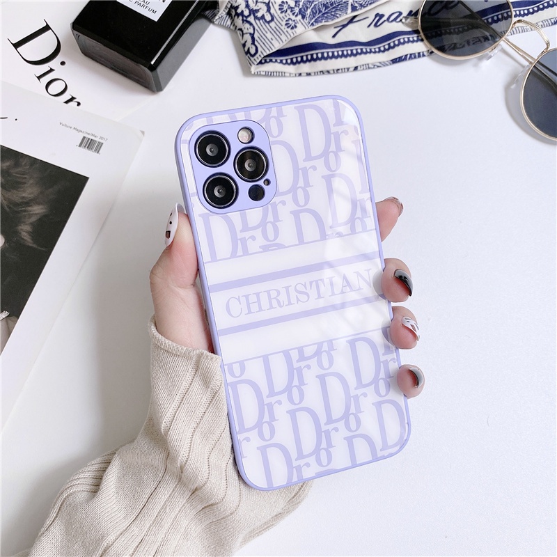 Ốp lưng điện thoại iPhone 12promax 12pro 12 11promax 11pro 11 xsmax xr x 8p 7p 7G màu tím khoai môn | BigBuy360 - bigbuy360.vn