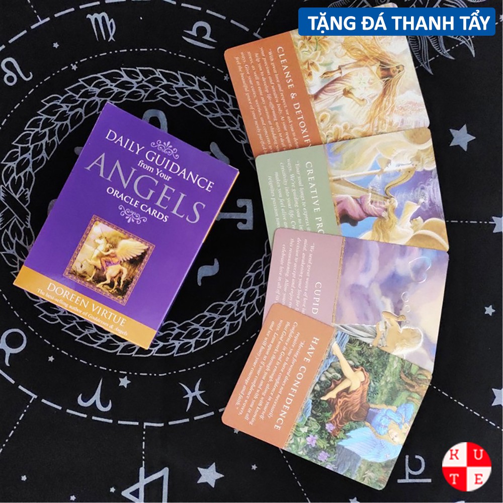 Bài Oracle Daily Guidance From Your Angel 44 Lá Tặng Đá Thanh Tẩy C193