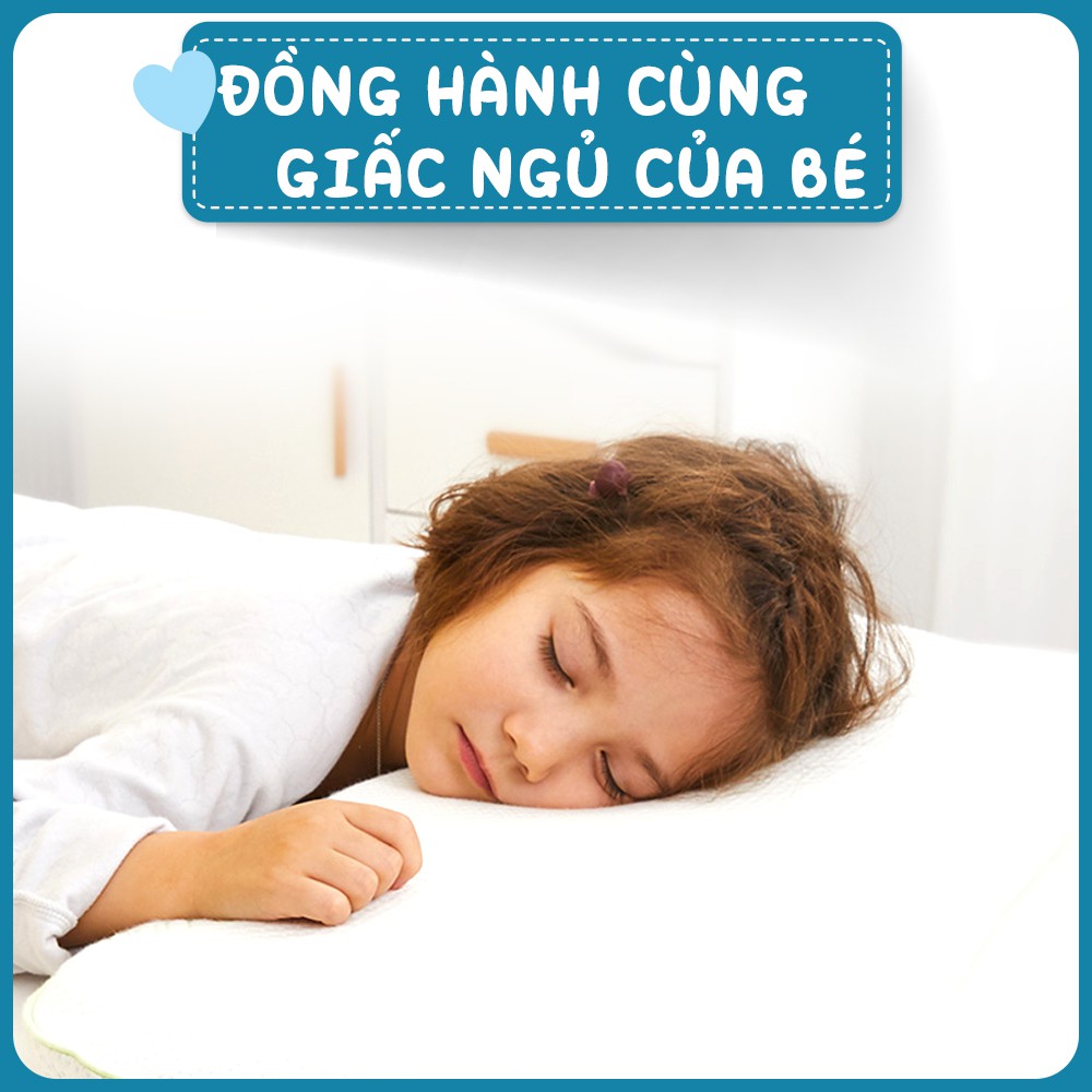 Gối cao su non Cotton hữu cơ ( Organic Cotton ) / vỏ sợi tre (bamboo) chống ngạt cho bé Comfybaby - cho bé từ sơ sinh