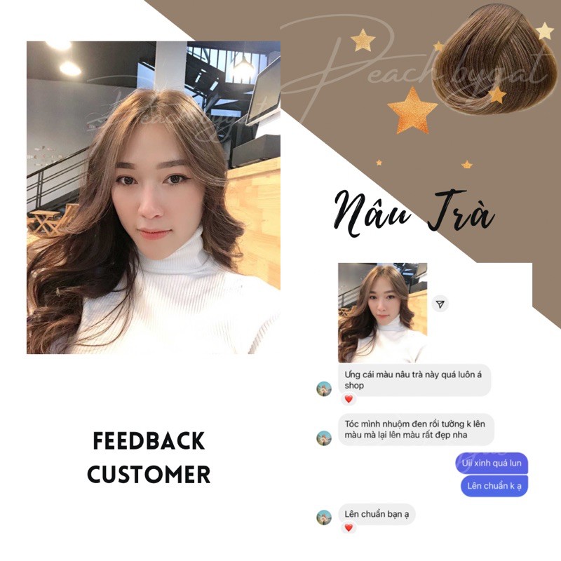 Thuốc nhuộm NÂU TRÀ peach.bygat,peach.bygat,peach.bygat | BigBuy360 - bigbuy360.vn