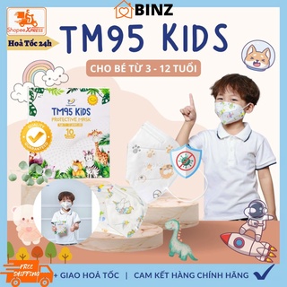 Khẩu trang trẻ em n95 tm95 kids không van shb pro mask ffp2 4 lớp