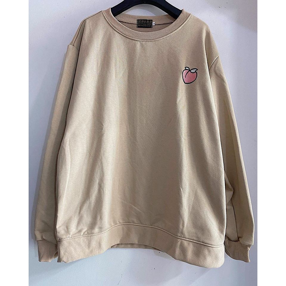 Áo Sweater Nam Nữ YAYSHOP form unisex chất nỉ bông mềm mịn - SW thêu Trái Cây