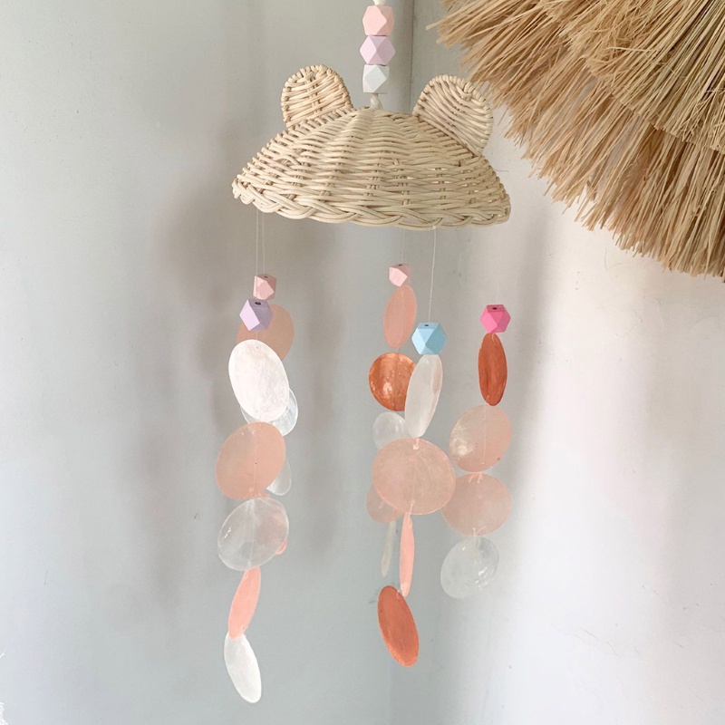 Chuông Gió Vỏ Sò Tự Nhiên Handmade Trang Trí Phòng Bé