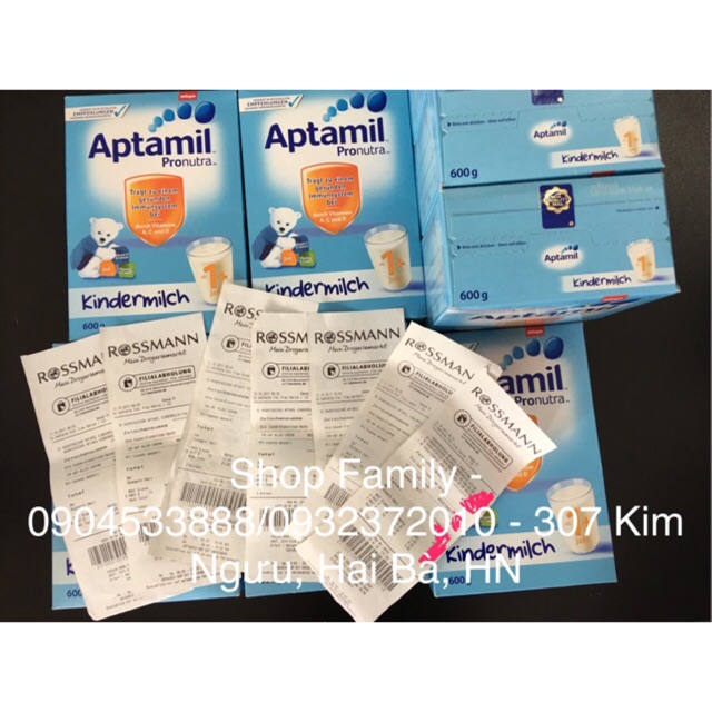 Sữa Aptamil pronutra số 2 Milupa của Đức 800gr hàng nội địa đức đủ bill date xa đi air