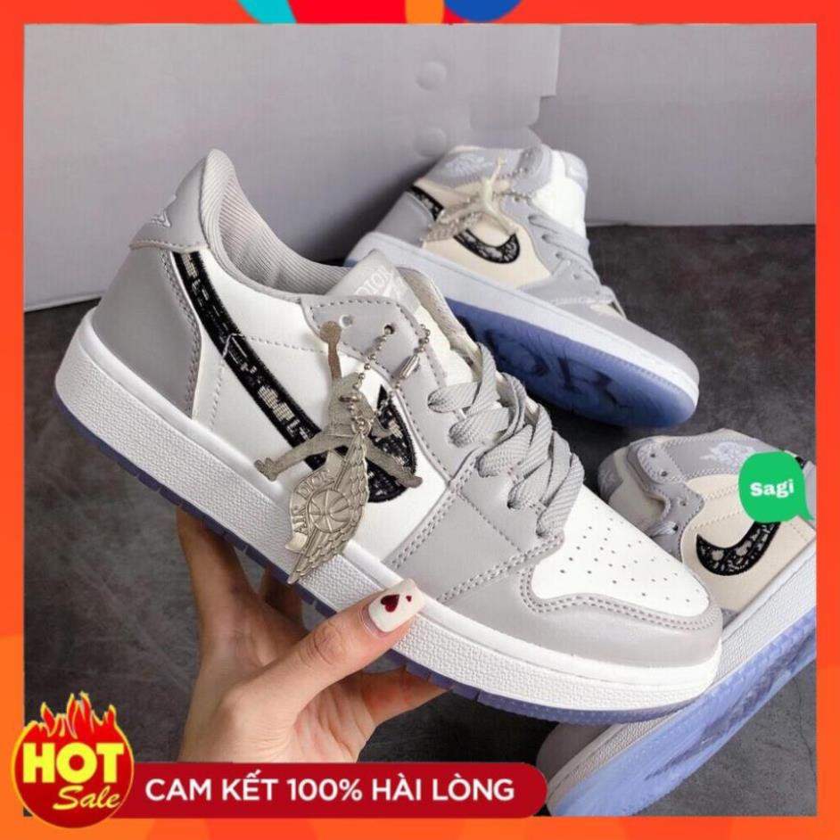 [Full Box Bill ]Giày jd dior cổ cao + cổ thấp nam nữ màu xám bản cao cấp | BigBuy360 - bigbuy360.vn
