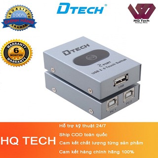 Bộ chia máy in 2 máy tính vào 1 máy in DTECH DT8321