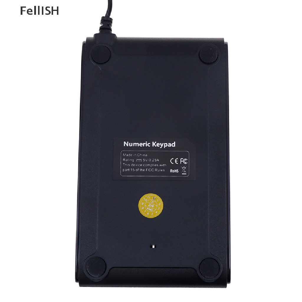 Bàn Phím Số 19 Phím mini Có Dây Đèn LED 439br