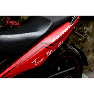 Tem trùm exciter 150 đỏ nhám đồng hồ