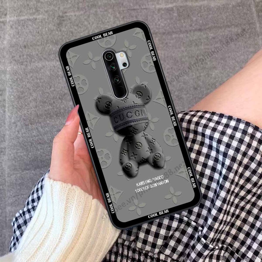 Ốp Xiaomi Redmi Note 8 / Note 8 Pro bear, k@ws thương hiệu phong cách ốp lưng thời trang cao cấp