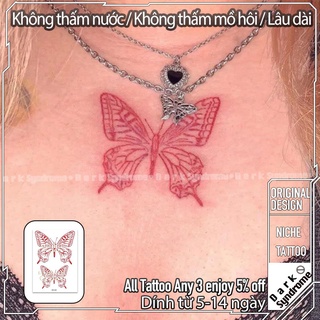 Hình xăm dán tạm thời hình bướm chống thấm nước độc đáo thời trang