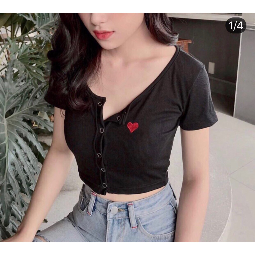 [Mã FAMAYWA giảm 10K đơn 50K] Áo Kiểu Nữ Thêu Trái Tim Thời Trang OHS33 | BigBuy360 - bigbuy360.vn