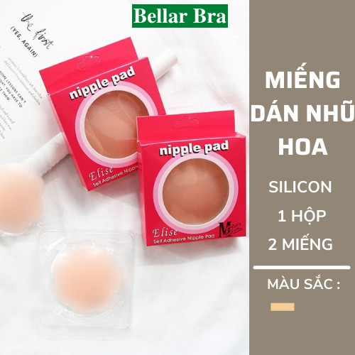 Miêng Dán Ngực - Hộp 1 Cặp Miếng Dán Ti Silicon Sử Dụng Nhiều Lần D1222