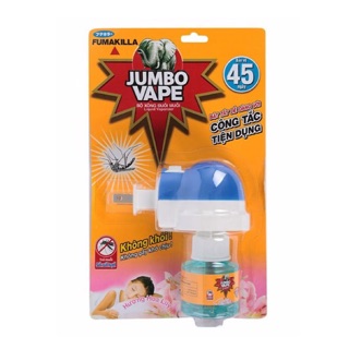 Máy xông đuổi muỗi & Lọ Tinh Dầu Jumbo Vape an toàn