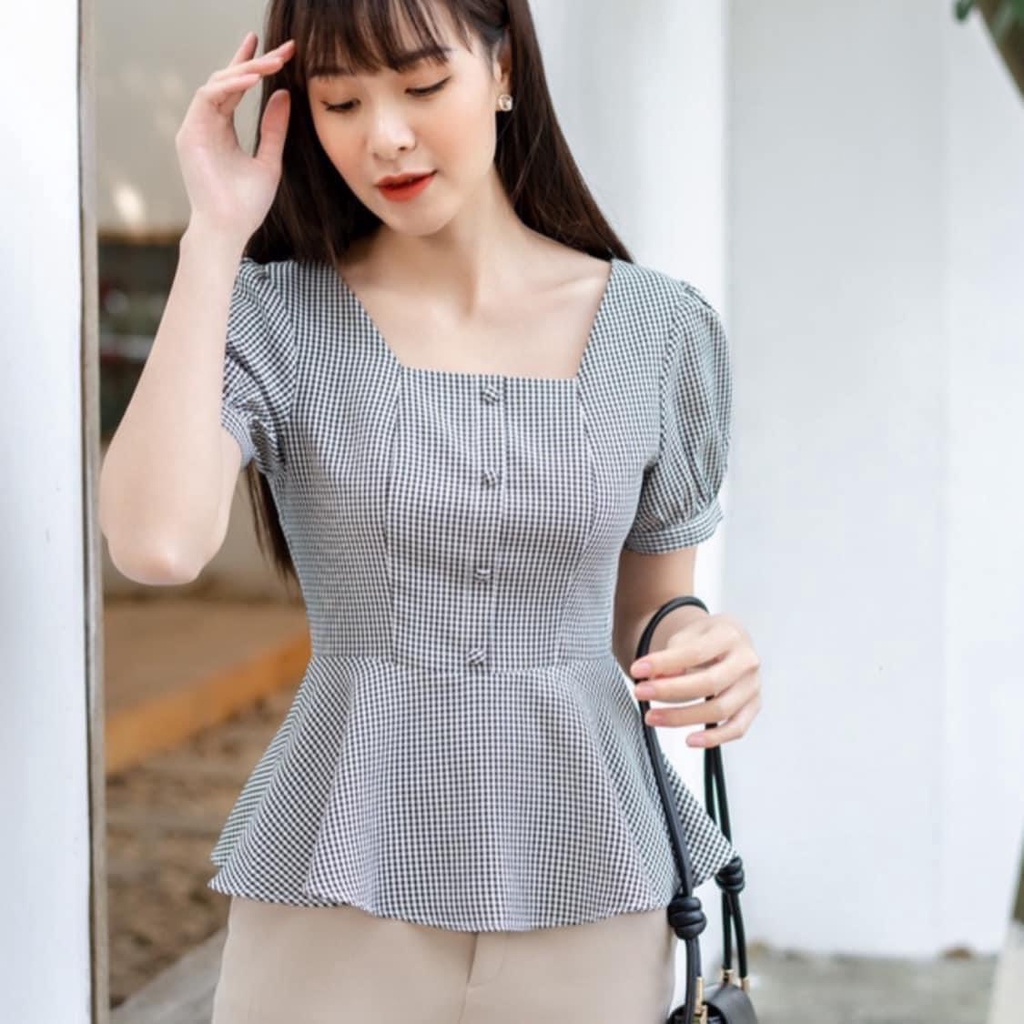 Áo peplum caro BIGSIZE che bụng gọn dáng AK06