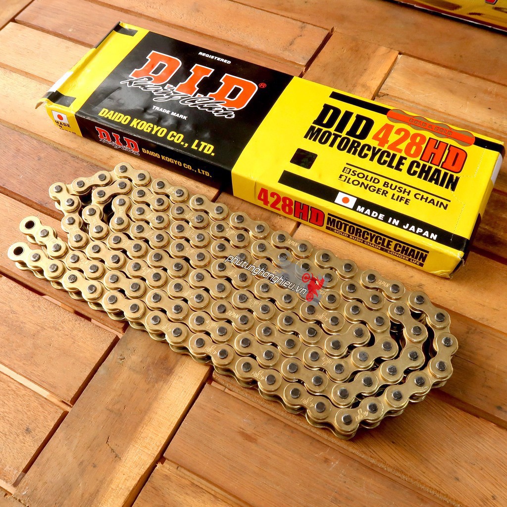 Sên vàng DID 428D 130L (9ly, 130 mắt) caoduc