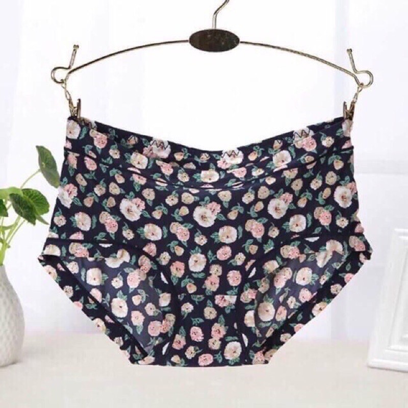 Sét 10 quần lót su hoa thông hơi cạp cao 5084