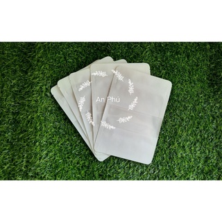 1kg Túi zip Giấy Kraft Trắng cửa sổ đáy đứng đựng bánh kẹo