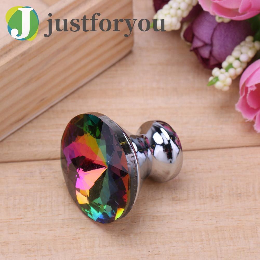 Justforyou2 Redbud Crystal Cabinet Drawer Handle Kitchen Door Pull Handle Hardware Tool