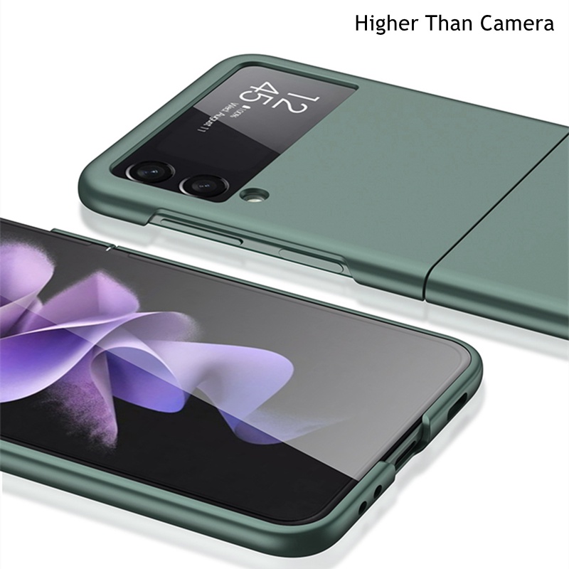 Ốp điện thoại bằng PC nhám siêu mỏng cho Samsung Galaxy Z Flip 3 5g