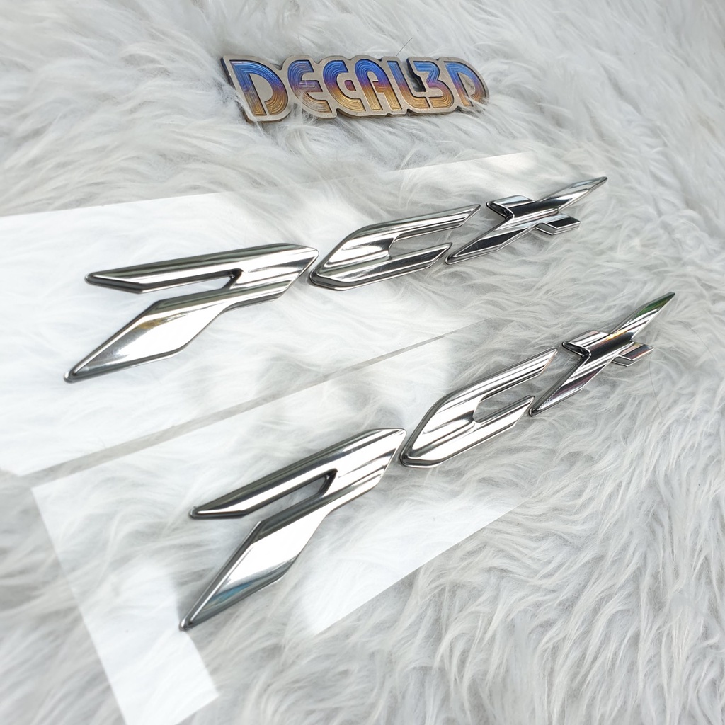 TEM PCX 2021 MÀU BẠC CHỮ NỔI HÀNG CAO CẤP SIÊU NÉT