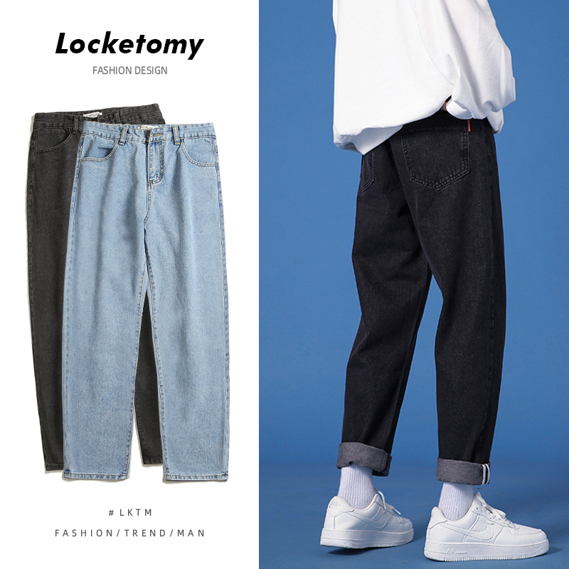 DUNEA Quần Jeans Nam Kiểu Dáng Thời Trang Phong Cách Hàn Quốc