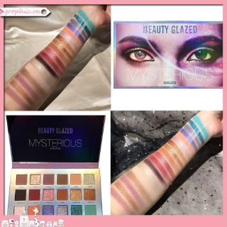 ✿G_V Beauty Glazed 18 Color Natural Highlight Eye Shadow Palette Matte Pearlescent Eyeshadow Beauty
