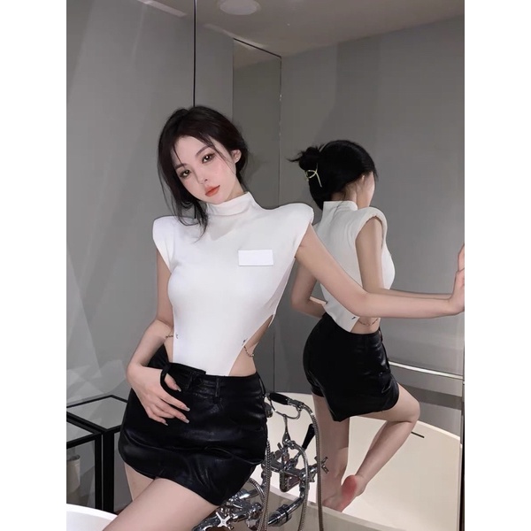 Áo Liền Thân 🍊 Tiệm Vải Xinh 🍊 Áo Croptop Bodysuit Liền Thân Đệm Vai | WebRaoVat - webraovat.net.vn