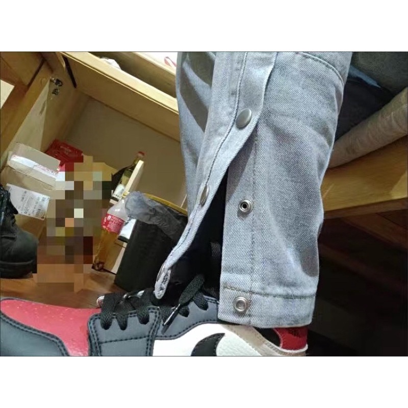 Quần jean unisex kèm cúc bấm siêu chất (ảnh thật) | BigBuy360 - bigbuy360.vn