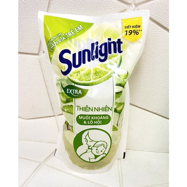 Nước Rửa Chén Sunlight Túi 750g Chanh/Trà Xanh