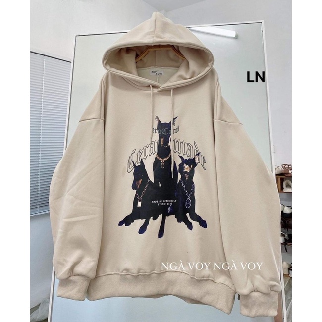Áo hoodie 3 chó TH6