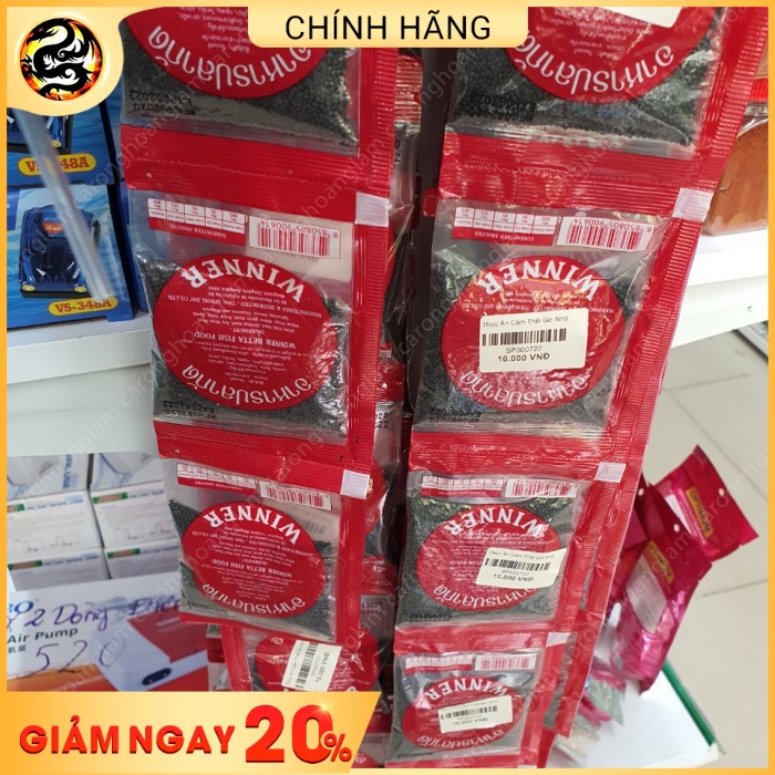 Cám thức ăn cho cá betta cá chọi Winner (lăng quăng sấy khô) gói 20gr | Hoàng Lam Arowana