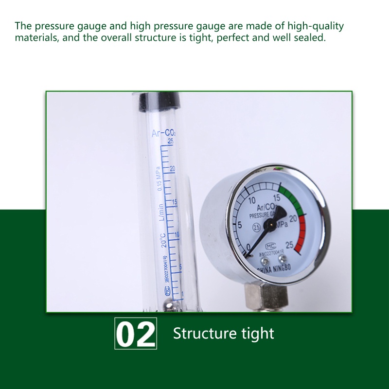 Đồng Hồ Đo Lưu Lượng 0-25MPa Chuyên Dụng Cho Hàn Mig Tig