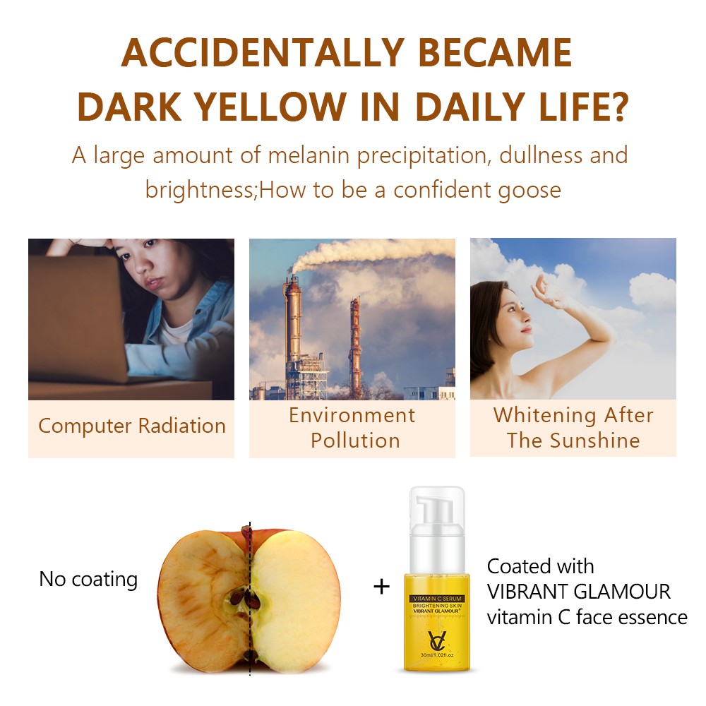 Serum Vitamin C Vibrant GLAMOUR Dưỡng Ẩm Làm Trắng Sáng Da Chống Lão Hóa Loại Bỏ Đốm Đen 30ml | BigBuy360 - bigbuy360.vn