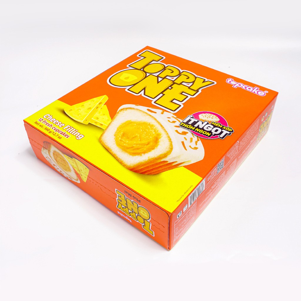 Bánh TOPCAKE Toppy One - Sôcôla Trắng Phô Mai (Hộp 360g)